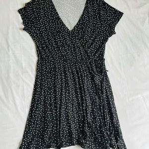Derek Heart Black Polka Dot Dress 2X